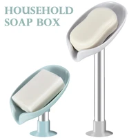 drain soap holder leaf shaped soap dish soap dish drain rack toilet soap box perforated freestanding bathroom accessories