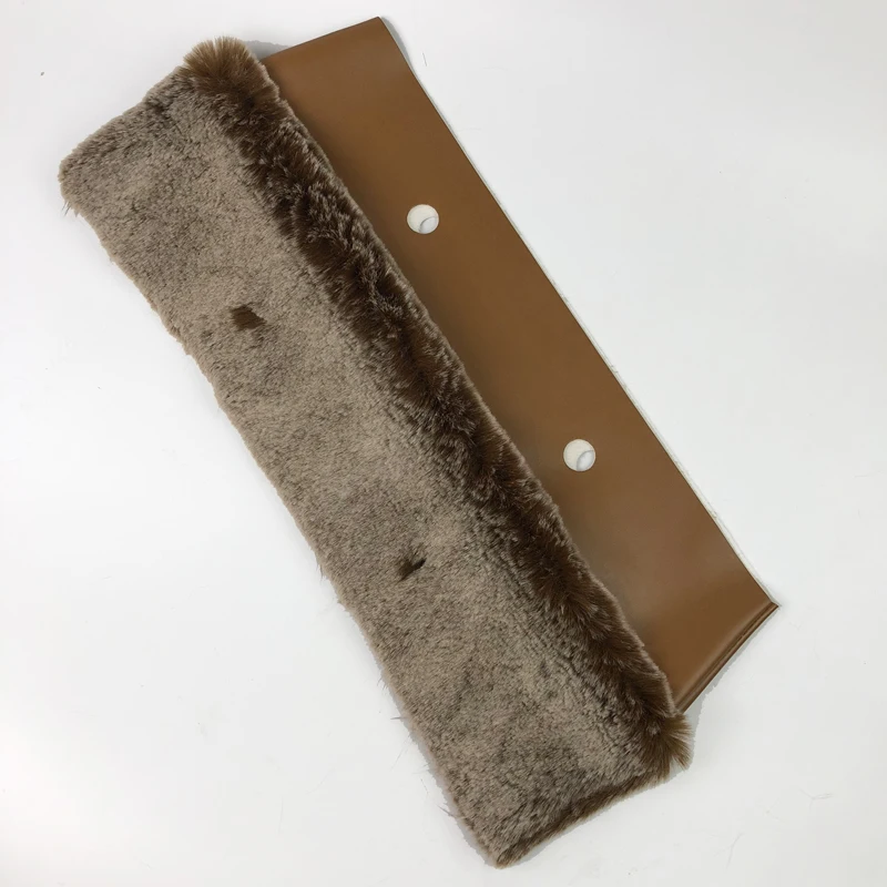 Классическая Мини коричневая меховая плюшевая отделка для obag сумки