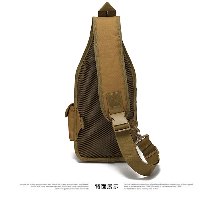 

Tactical one shoulder two shoulder chest bag big saddle bag waterproof Oxford cloth camouflage photography messenger bag