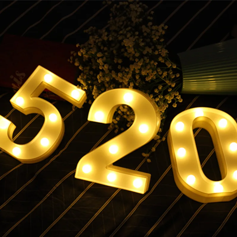 Новый 22 см 3D 26 белый светодиодный светильник с буквенным принтом алфавит