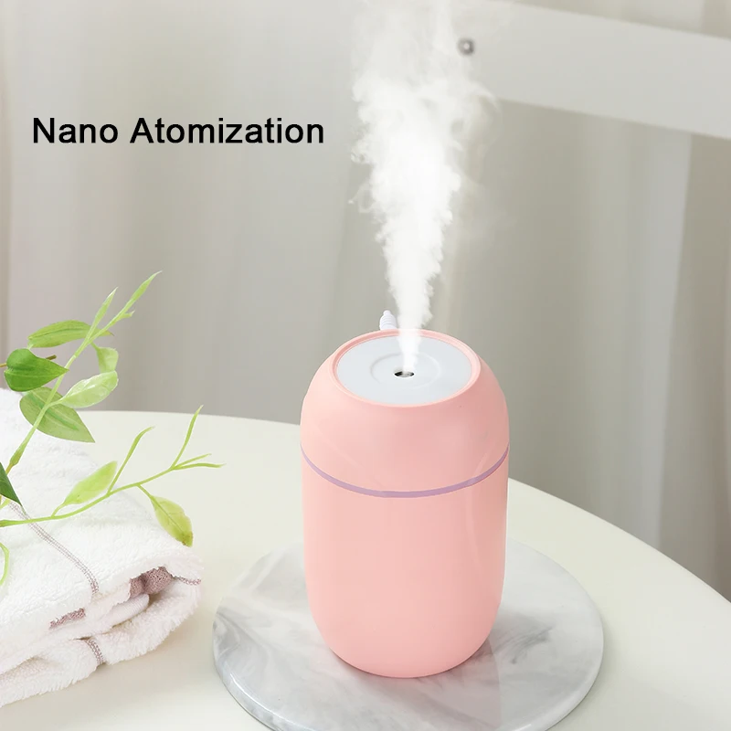 

Portable 200ml Air Humidifier Ultrasonic Dazzle Cup Aroma Diffuser Home Car USB Fogger Mist Maker Romantic LED Night Lamp