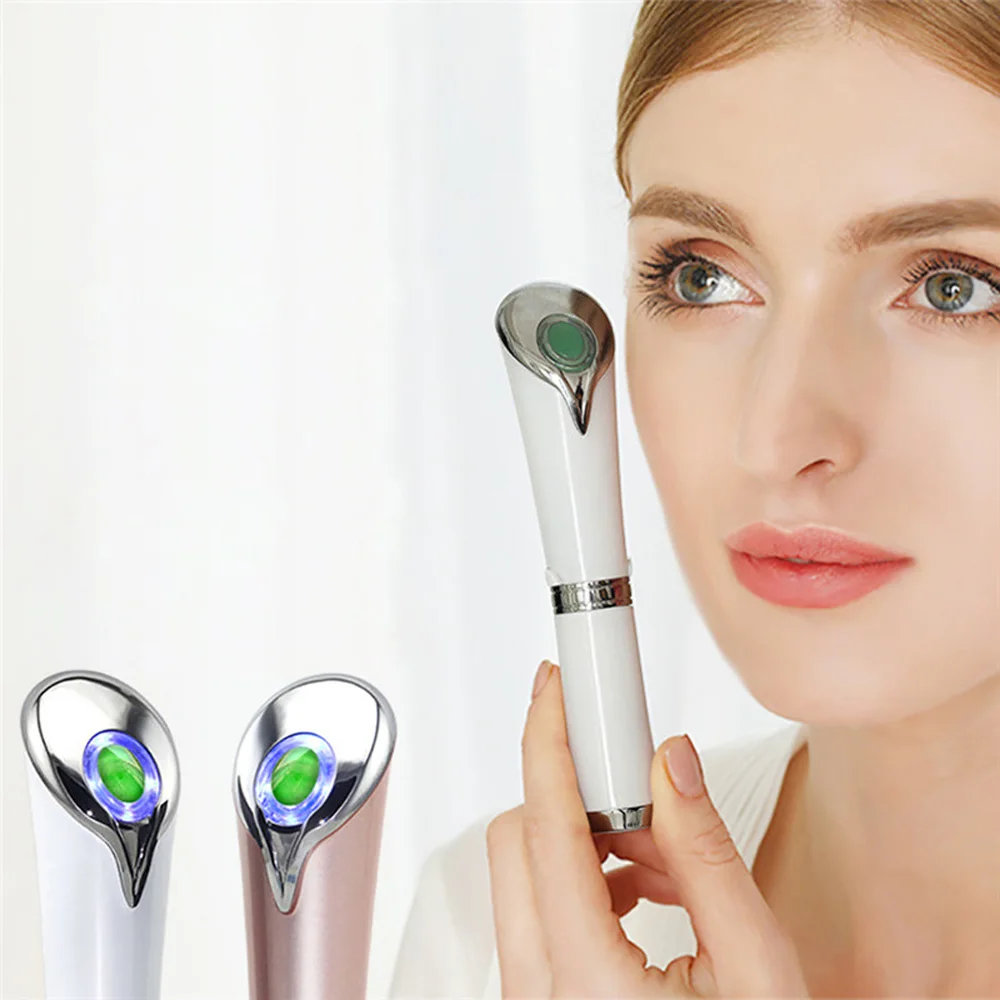 Warm Jade Eye Massager Ion Nutrients Induction Eyes Thermal Massage Device Dark Circles Eye Bags Remover Tool Beauty Health Care