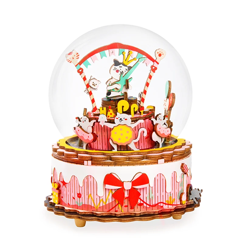 Игрушки Robotime Stem 3D деревянная головоломка музыкальная шкатулка для подарков | и