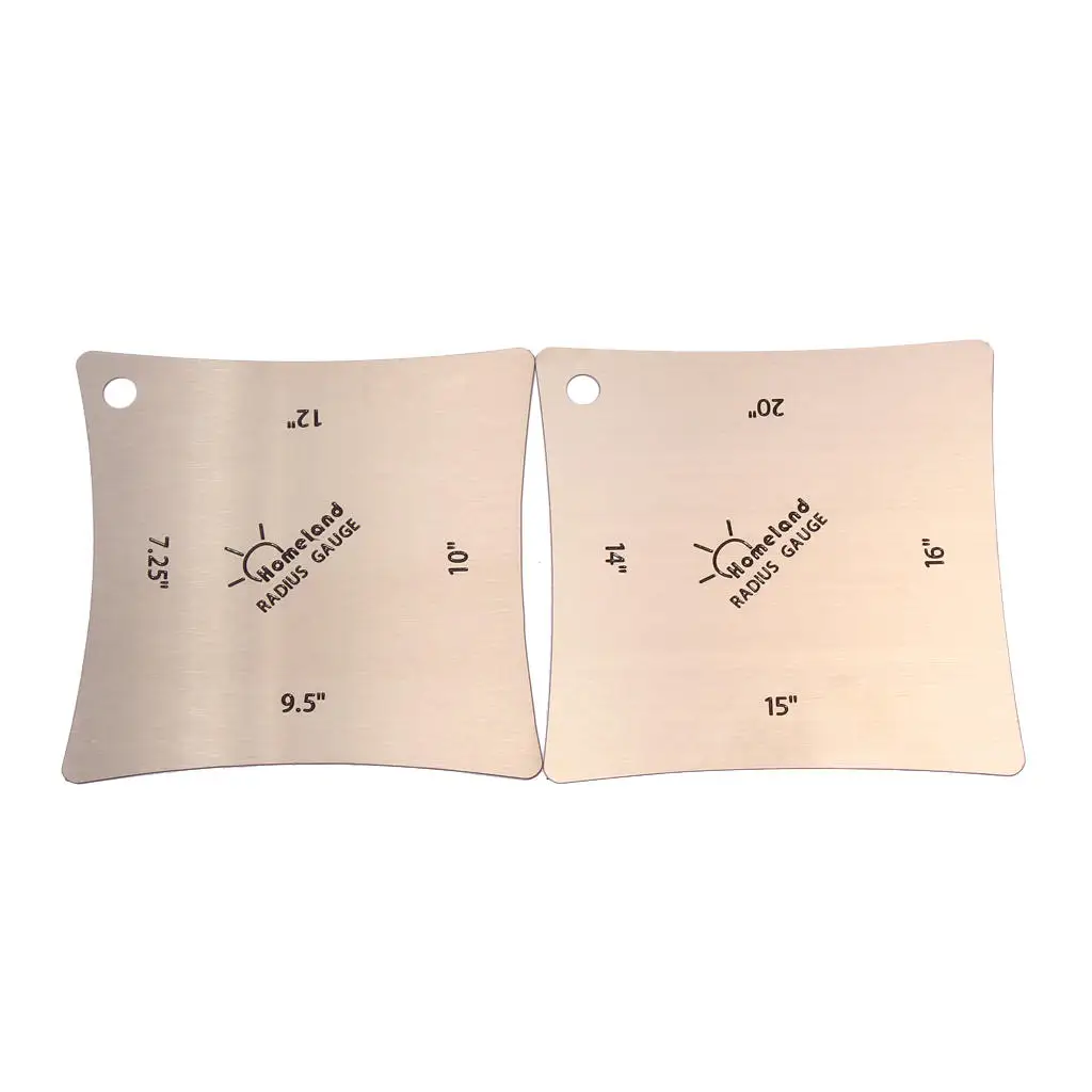 Набор из 2 инструментов Luthier для измерения басов квадратных радиусов | Спорт и