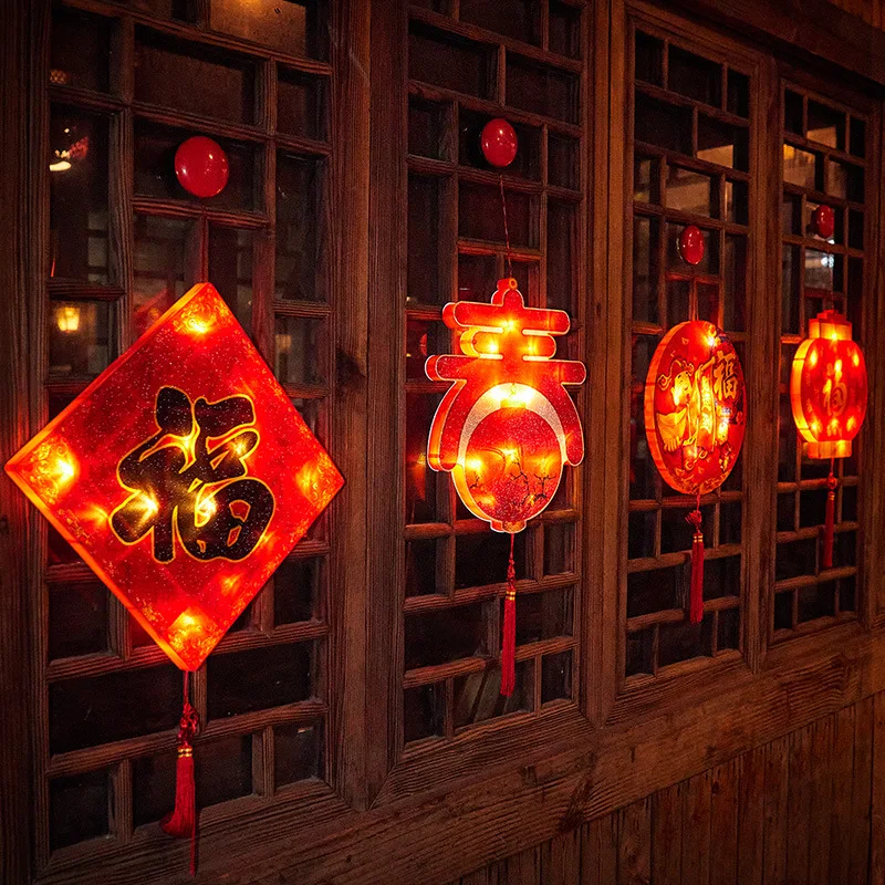 

Новогодние украшения, китайские украшения для дома светодиодный светодиодная гирлянда, праздничное украшение на Лунный Новый год, 2022 год Т...