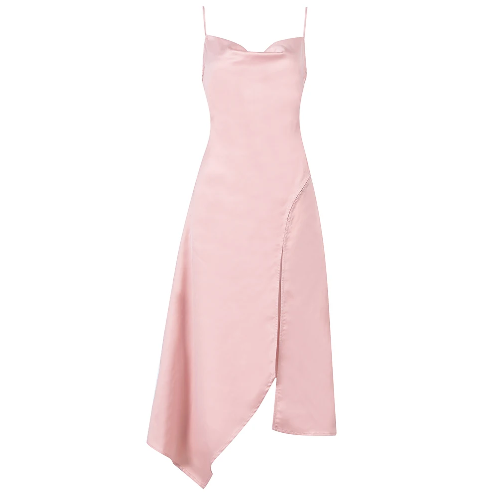 Женское вечернее платье на тонких бретельках элегантное Клубное облегающее для