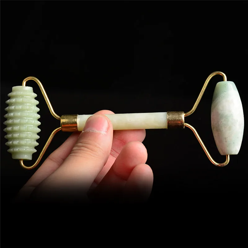 

Artificial Jade Roller Face Thin Massager Natural Facial Beauty Massage Face Lift Tools