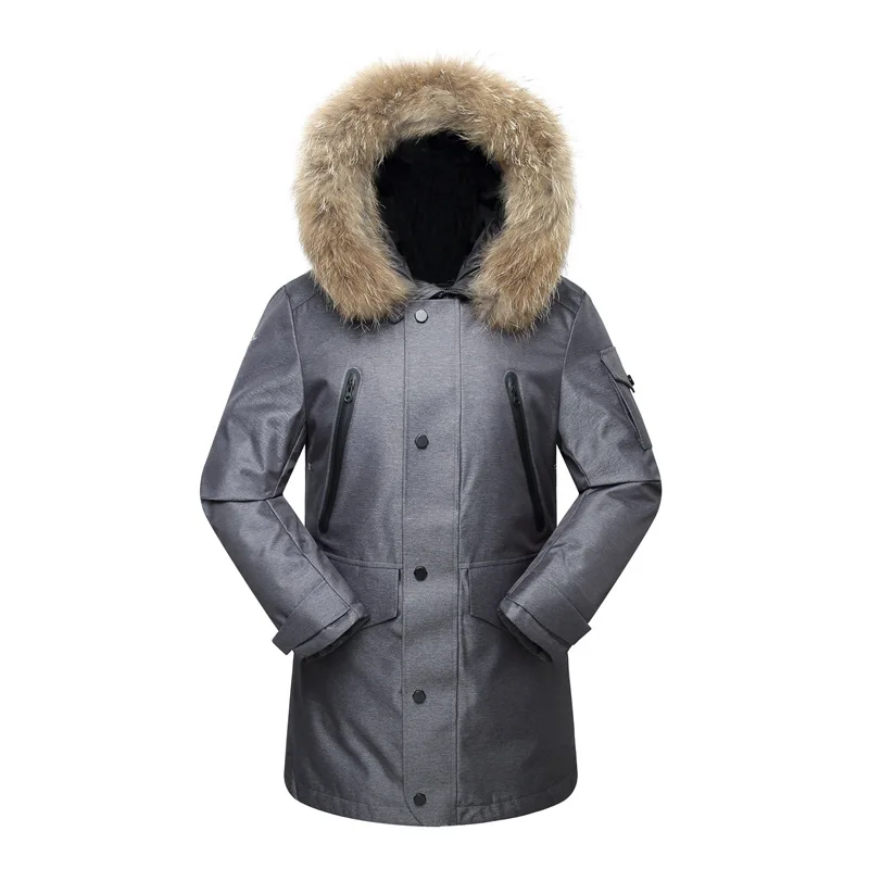 2020 новый бренд мужской высокого качества непродуваемый пуховик 40C Россия теплый