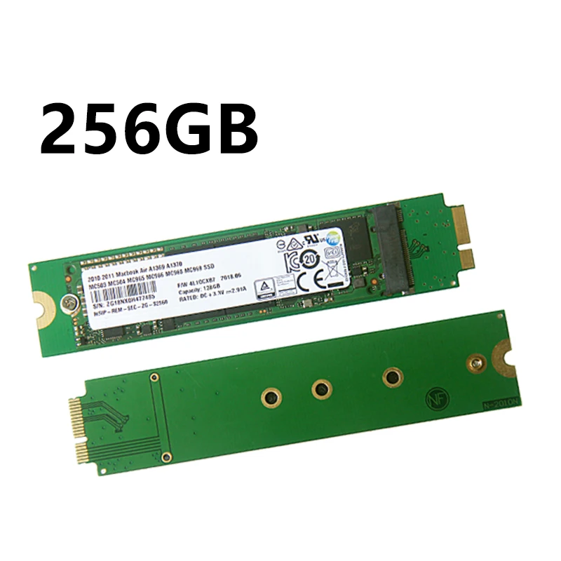256 ГБ SSD для 2010 2011 Macbook Air A1369 A1370 твердотельный диск MC503 MC504 MC505 MC 506 MC965 MC966 MC968 MC969 SSD