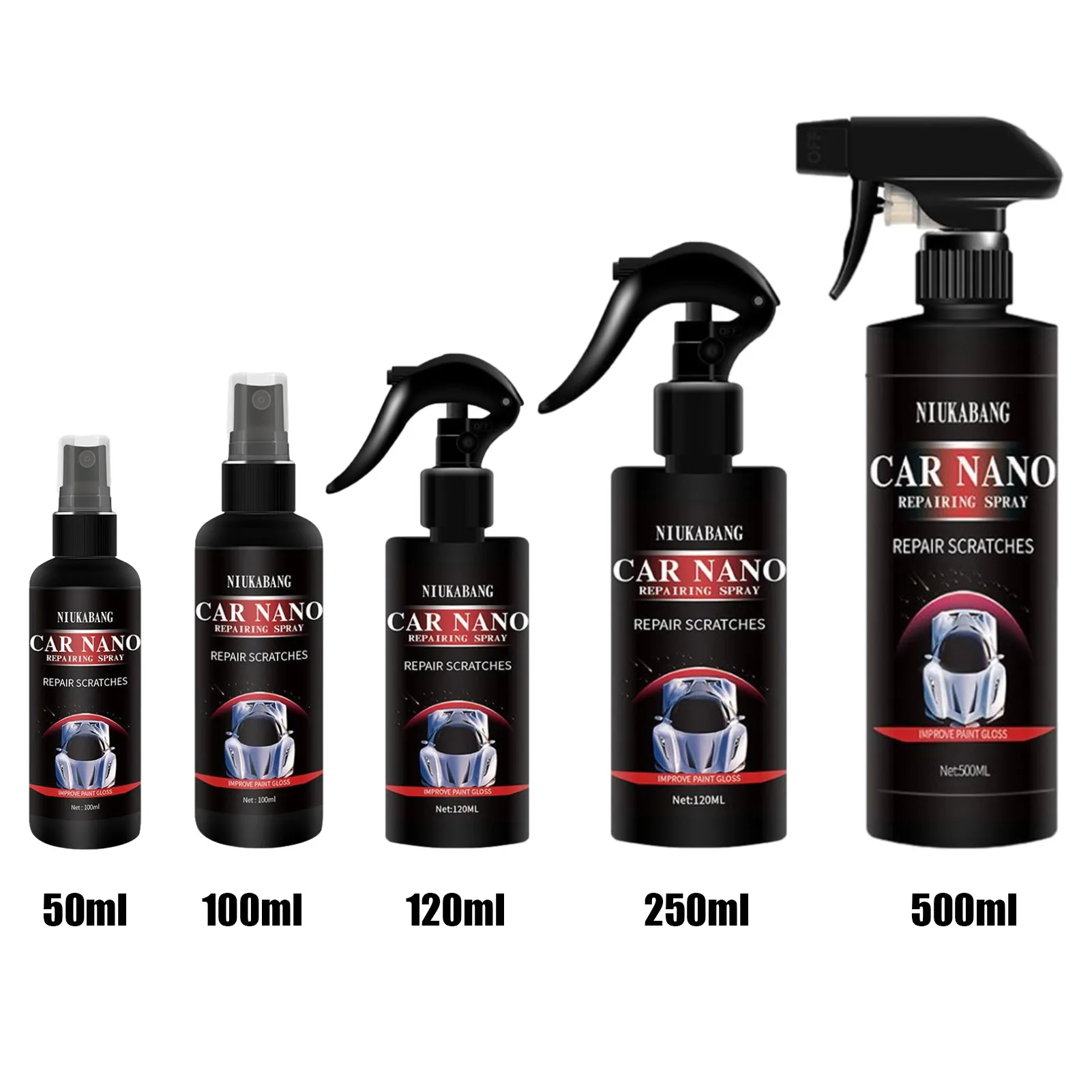 

50/100/120/250/500ml Car Ceramic Coating Sprayer Top Waterproof Nano Coating Sealer Car Polish Spray Sealant Quick Coat