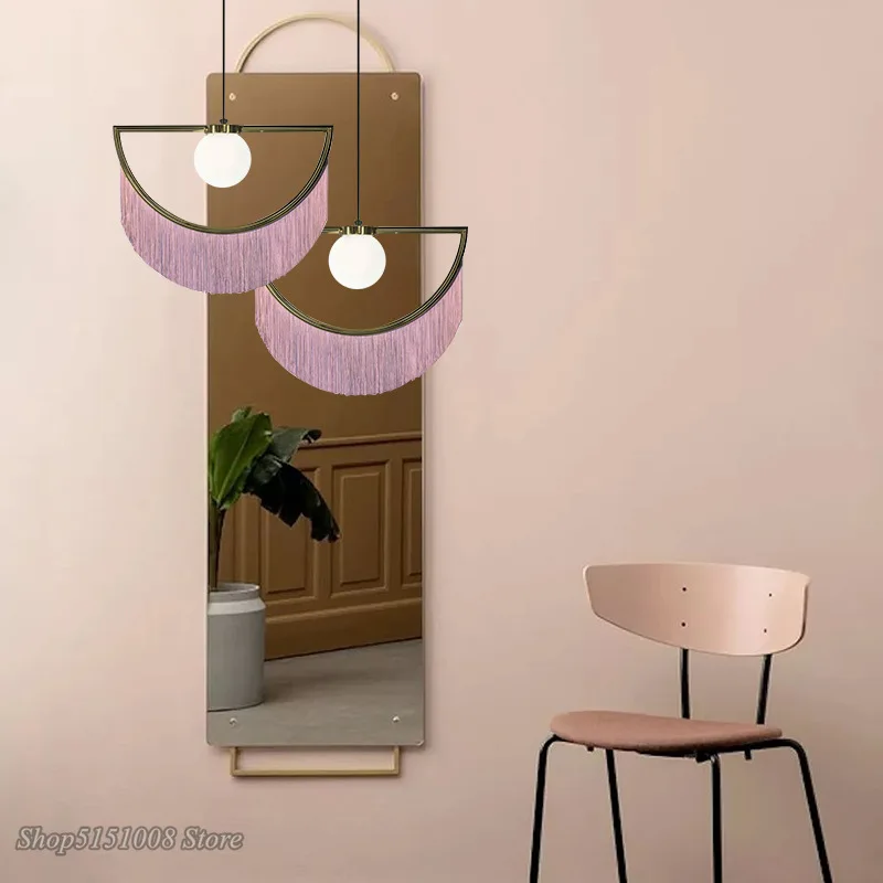 Креативные подвесные светильники в скандинавском стиле полукруглые