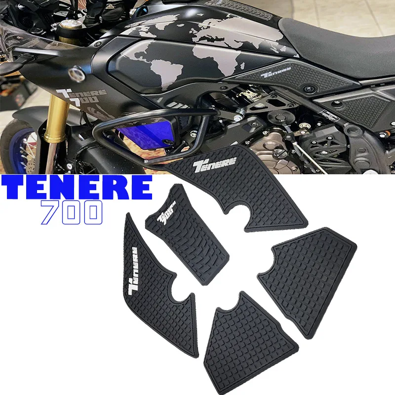 

2021 Motorcycle Non-slip Side Fuel Tank Stickers Waterproof Pad Rubber Sticker FOR YAMAHA Tenere 700 T700 XTZ 700
