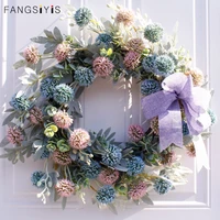 50cm artificial garland onion ball hwedding anging decoration home door wall jewelry decoration wreath christmas gift flower