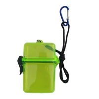 waterproof snorkeling dry container with lanyard carabiner for fishing