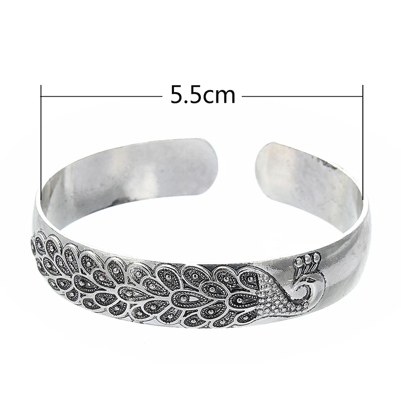 Модный женский серебристый браслет ювелирные изделия винтажный этнический