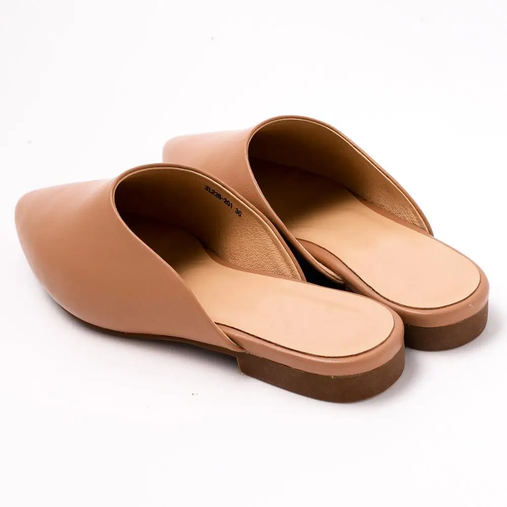 2020 Бесплатная доставка Модные женские мюли ручной работы из натуральной кожи