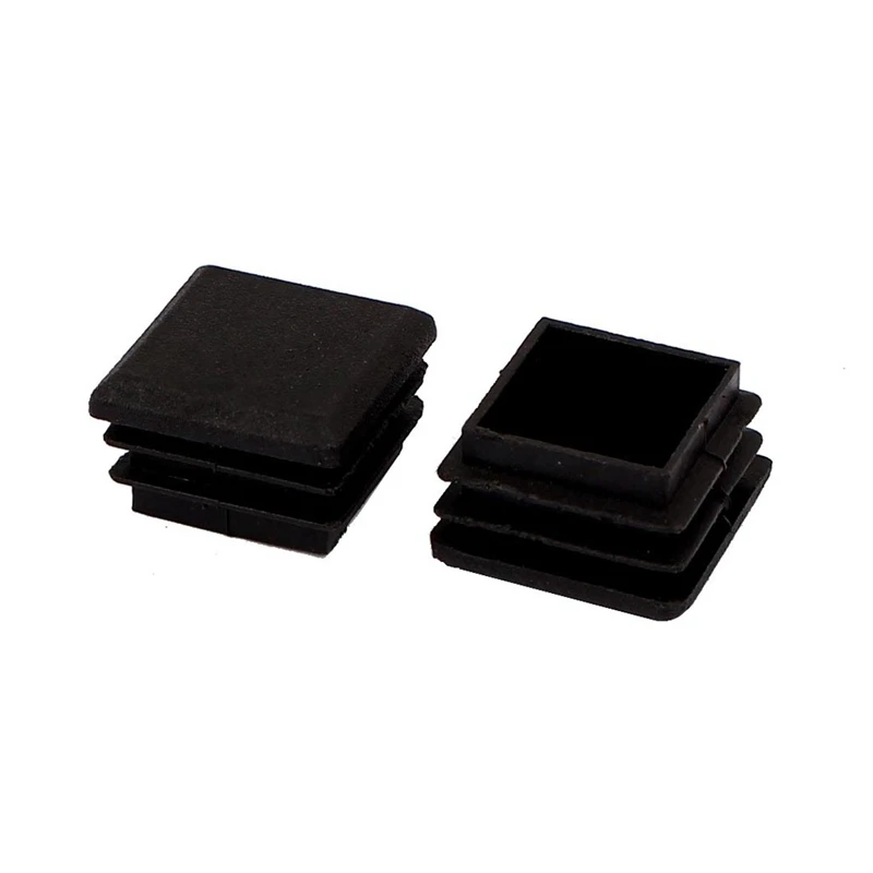

Practical Chair Leg Plastic Blanking End Cap Square Tube Insert Black 20mmx20mm 50pcs