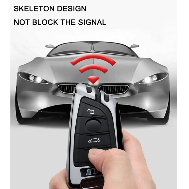 Новый цинковый сплав автомобильный чехол для ключей BMW X1 X3 X5 X6 серии 1 2 5 7 F15 F16 E53 E70