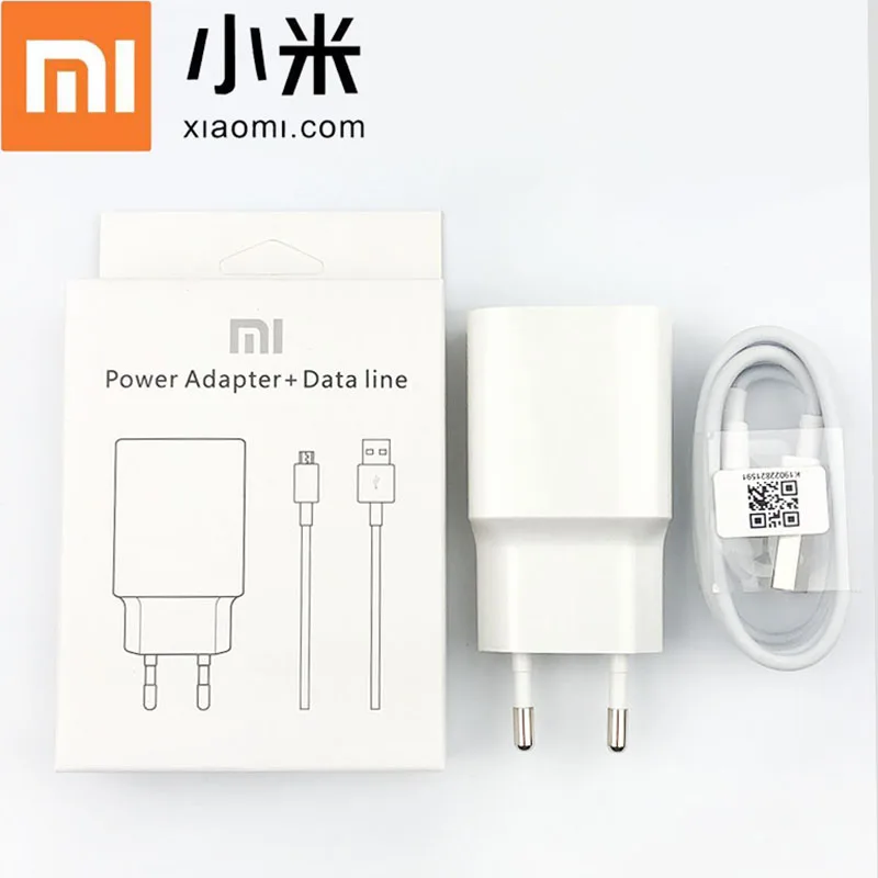 Оригинальное быстрое зарядное устройство xiaomi mi 2 адаптер питания eu micro кабель