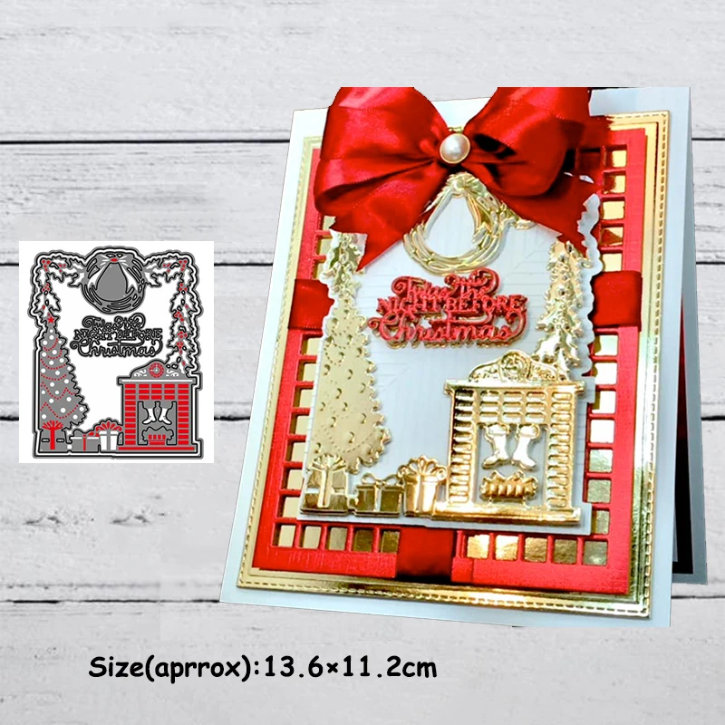 Обезьяна Рождественская елка сад металлические трафареты для резки сделай сам