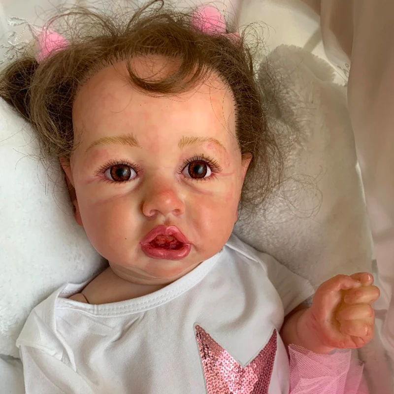 Эксклюзивная Кукла Новорожденный полностью силиконовый виниловый корпус 22