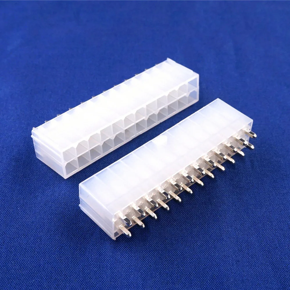 1000Pcs Motherboard ATX 4.2 mm 24 Pin Male Header Pins P CPU Power Connector PCB Through Hole Vertical Solid | Обустройство дома