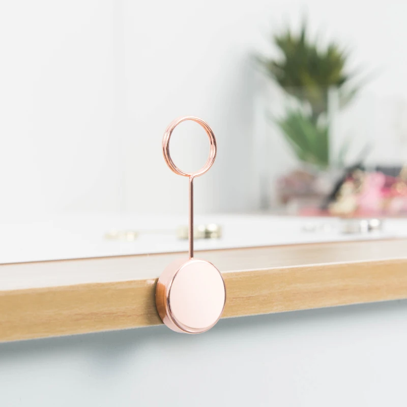 Настенный декоративный самоклеящийся металлический зажим для фотографий