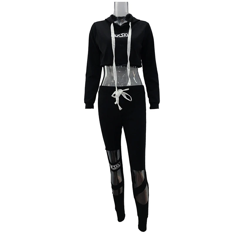 

High Quality Sports Sets For Women Tracksuits 2 Pieces Fitness Clothing Sweatshirt Pants Female Sportswear Volleyball Set