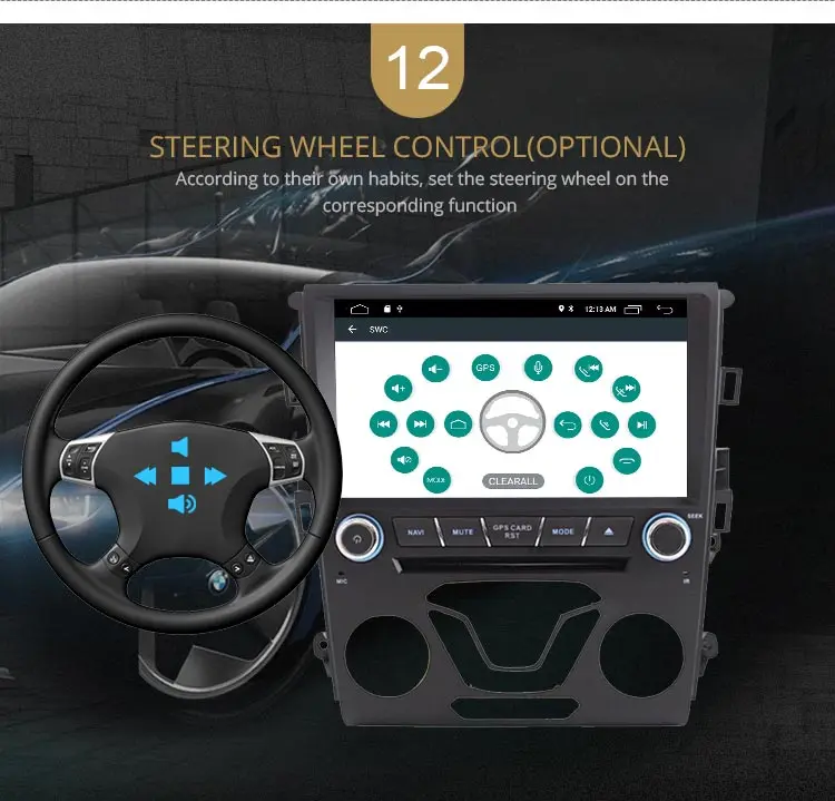 LJDA Android 10 автомобильный мультимедийный плеер для Ford Mondeo Fusion 2013 gps Навигация стерео CD DVD плеер wifi 1 Din автомагнитола
