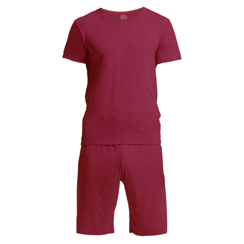 Мужская домашняя одежда для отдыха комплект из Tencel модала натуральный Гладкий
