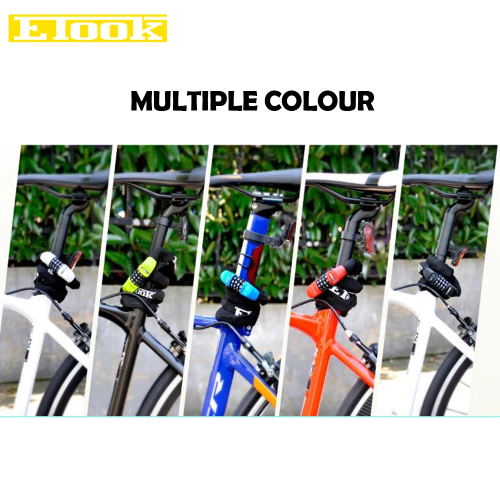 Замок на велосипедную цепь 4 значный замок с защитой от кражи колесиках для