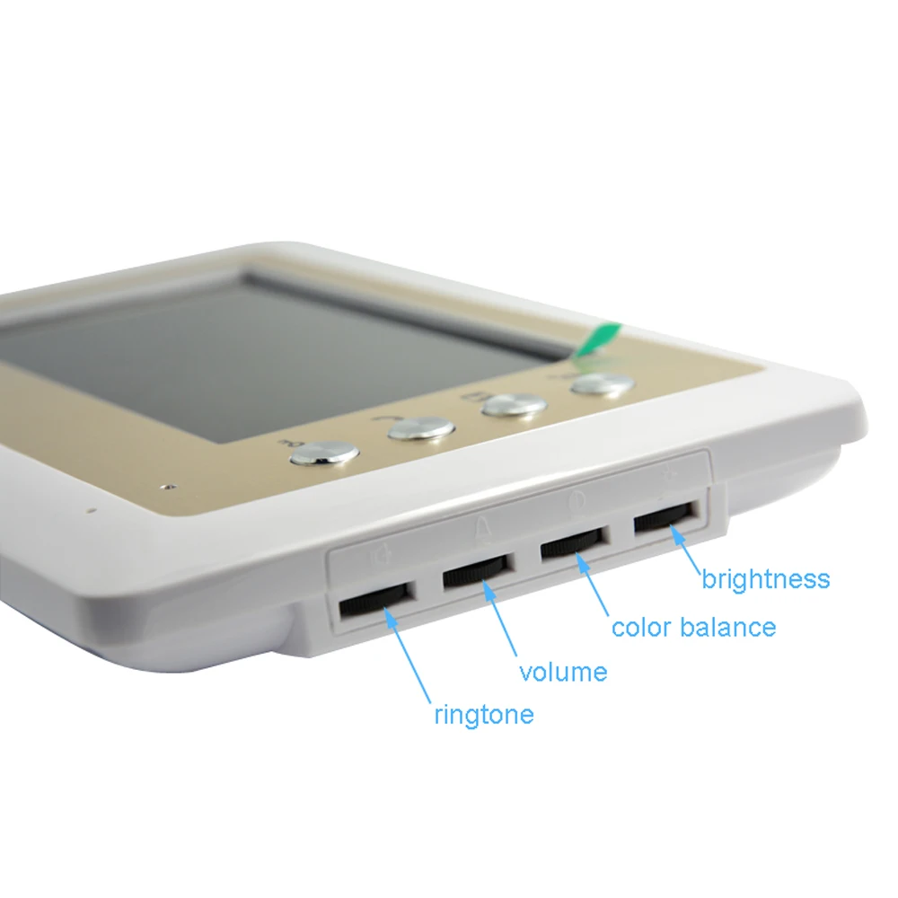 (1 комплект) видеодомофон Системы для дома и сада провода видео телефон двери 7