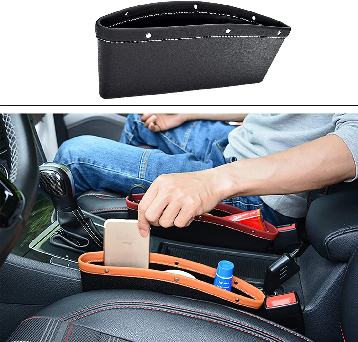 

Органайзер для автомобильного сиденья, цвет черный