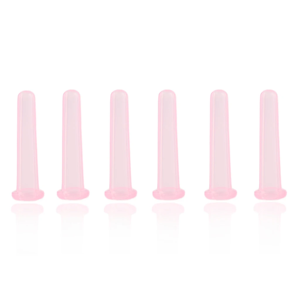 6 шт наборов глаз всего тела силиконовые вакуумные чашки для похудения Массаж