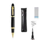 Роскошная высококачественная металлическая 159 черная Шариковая ручка JINHAO, металлическая элегантная подпись, швейцарские чернильные ручки, новинка