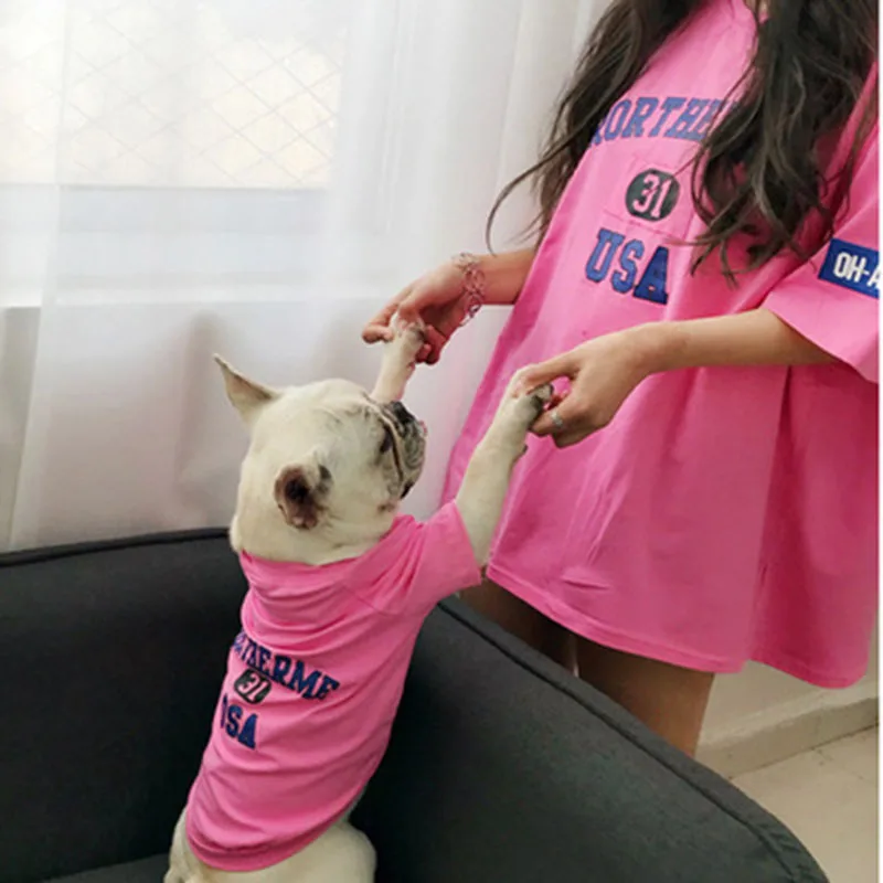 100% хлопок семейный комбинезон для собак пижама одежда маленьких и больших