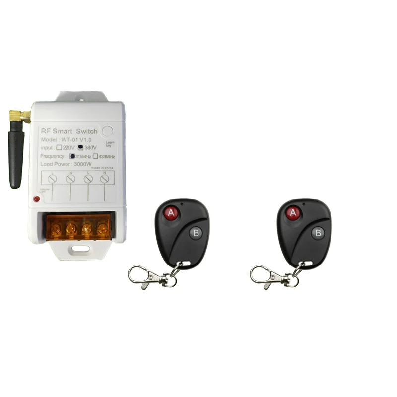AC 220V 380V 30A 3000W беспроводной переключатель системы дистанционного управления