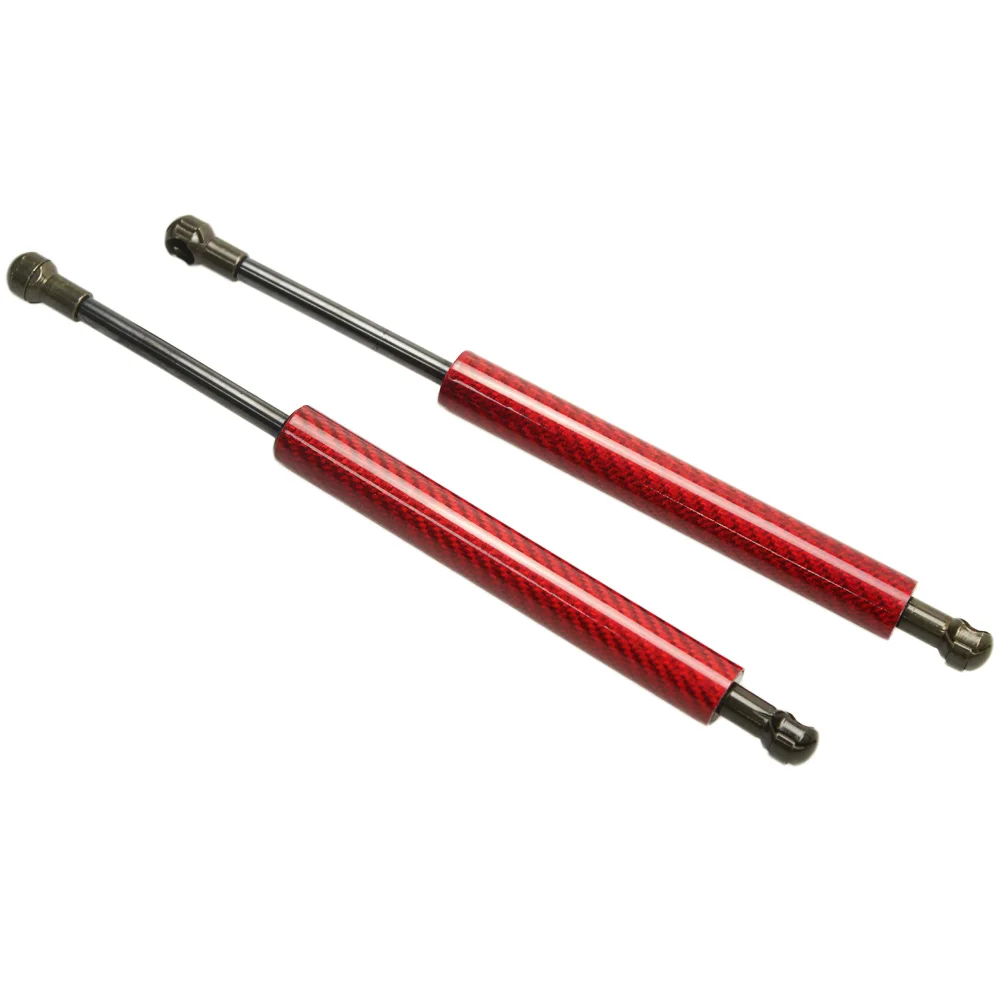 Red Carbon Fiber Углеродное волокно подходит для 2001-2005 2006 Lexus LS430 газовые стойки пружинный демпфер заряженный подъем поддержка ударов стойки задний багажник загрузки - Цвет: Red Carbon Fiber