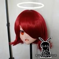 Rabbit 119 Resin Cross-Dress Lolita Girl Head BID Doll Mask Japanese Anime ProductionIG Yuzuriha Inori Kigurumi Mask Cosplay