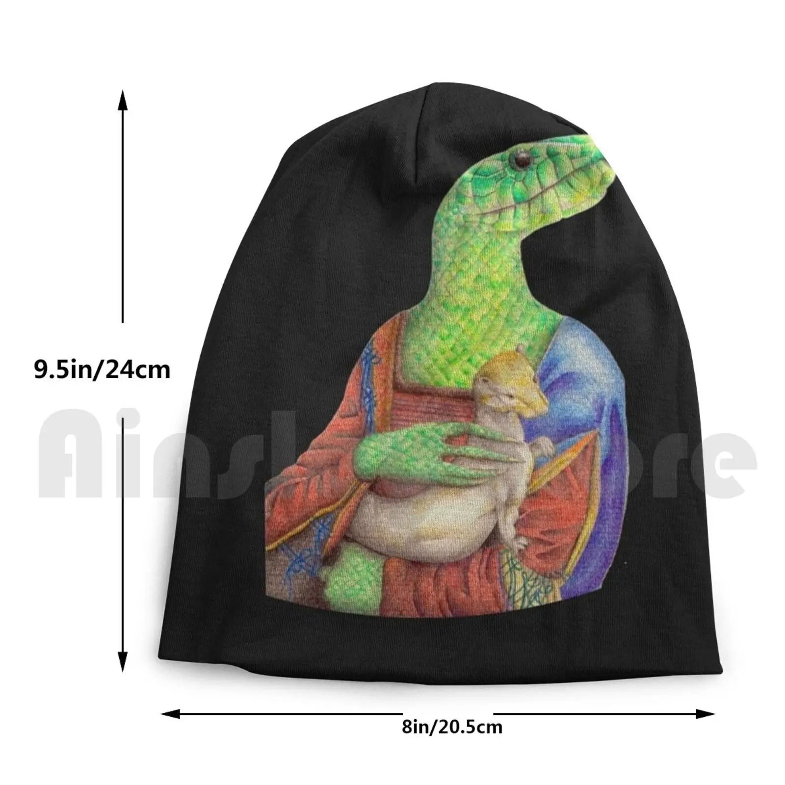 Облегающие шапки злых леди Эрмина вязаная шапка хип-хоп змея давичи да Винчи