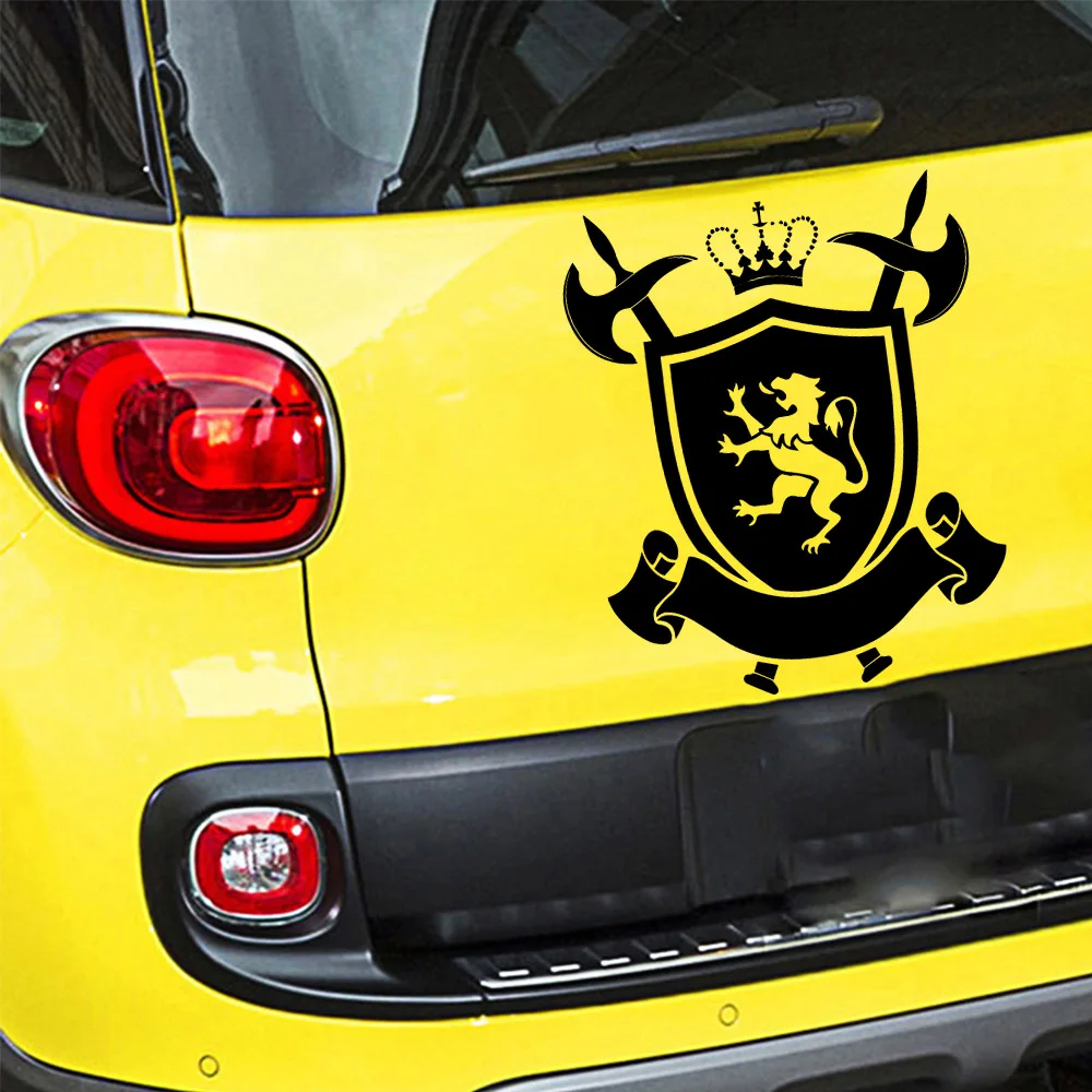 

NEW Shield with lion Auto Sticker For Auto Car Stickers Styling Car Decoration
