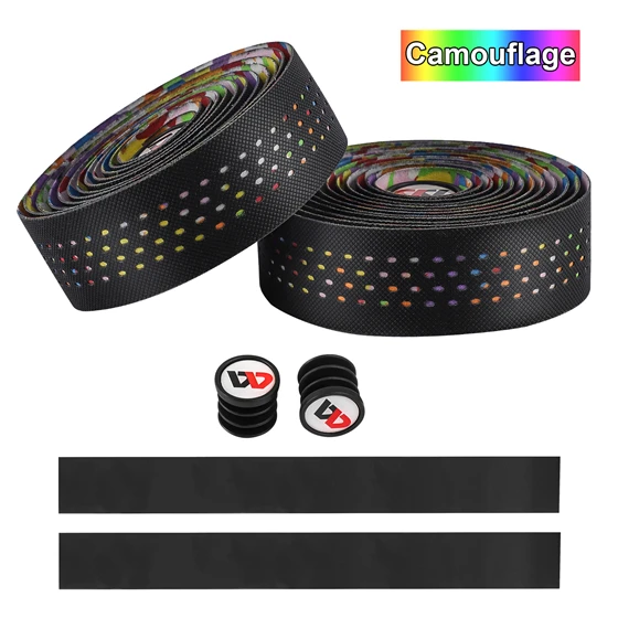 Camouflage West biking дорожные велосипеды мягкие EVA FoamTape рули для велосипеда лента для ремня Balck Mesh дизайн нескользящая Водонепроницаемая обмотка руля - Цвет: Camouflage