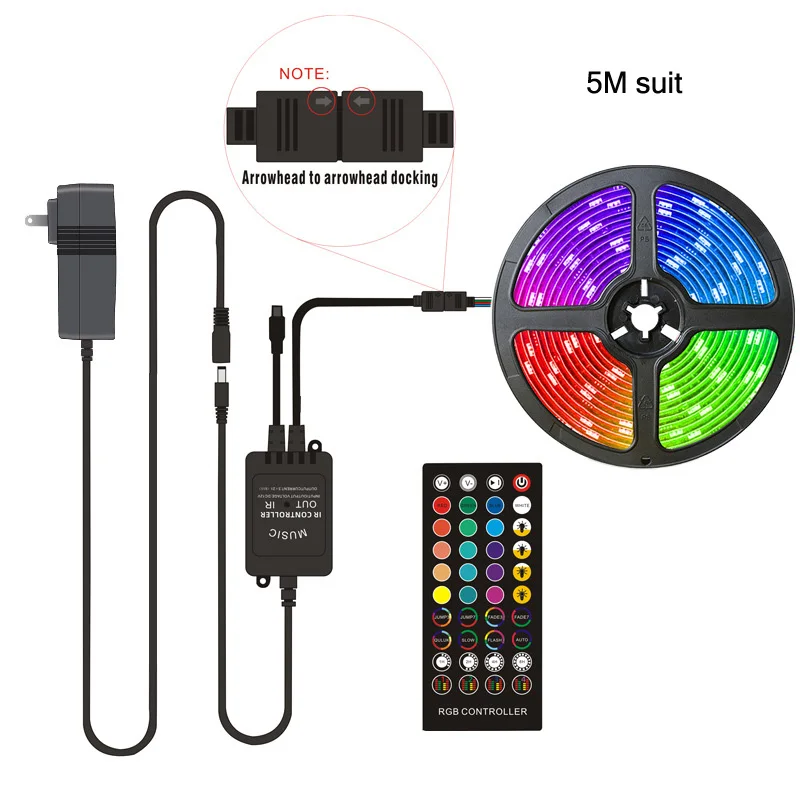 Светодиодные лампы с установленным временем воспроизведения музыки 40 клавишные