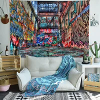 street art wallpapers tapestry graffiti series art wall hanging tapestries for living room bedroom home blanket decor