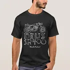 Футболка Deus Ex Machina Motocycle SR400, новинка 2020, летняя мужская популярная футболка с коротким рукавом, топы
