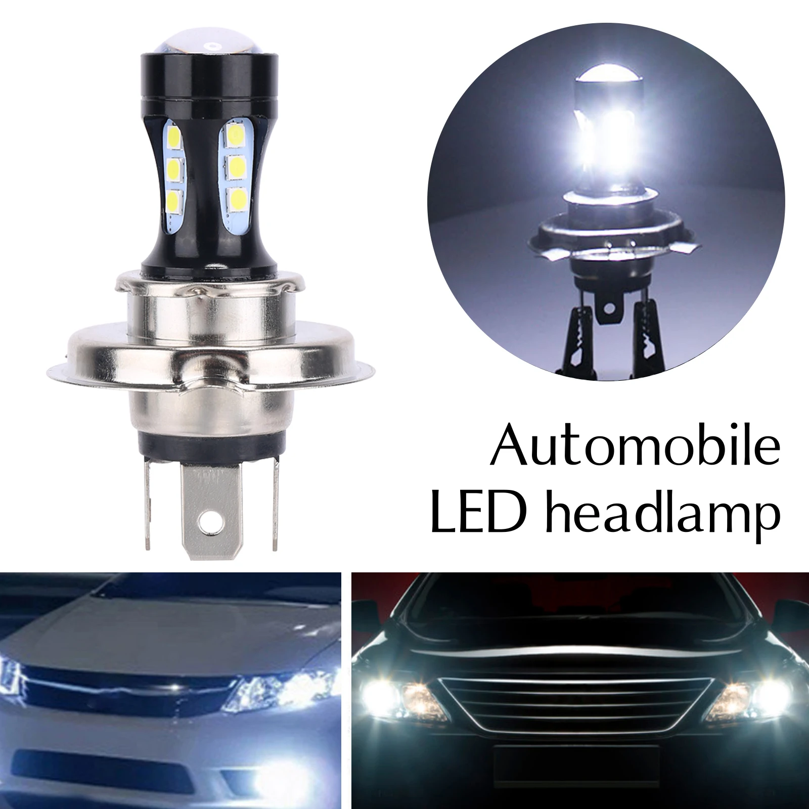 Светодиодные фары H4 для автомобилей мотоциклов грузовиков лодок тракторов