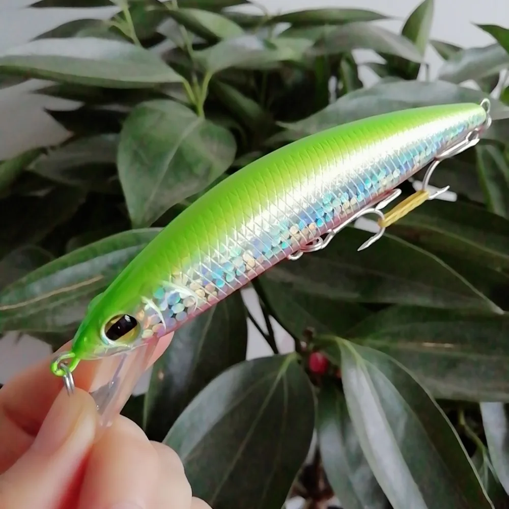 Swolfy 5 шт. тонущие приманки Minnow 12 см 40 г Морская рыбалка Приманки 3D глаза Пластиковые жесткие приманки Джеркбейт искусственные рыболовные воблеры