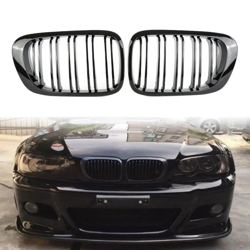 Передняя решетка для воздухозаборника BMW E46 318I 320I 325I 330I 1998 2000 2001 2002 Dual Slat глянцевый