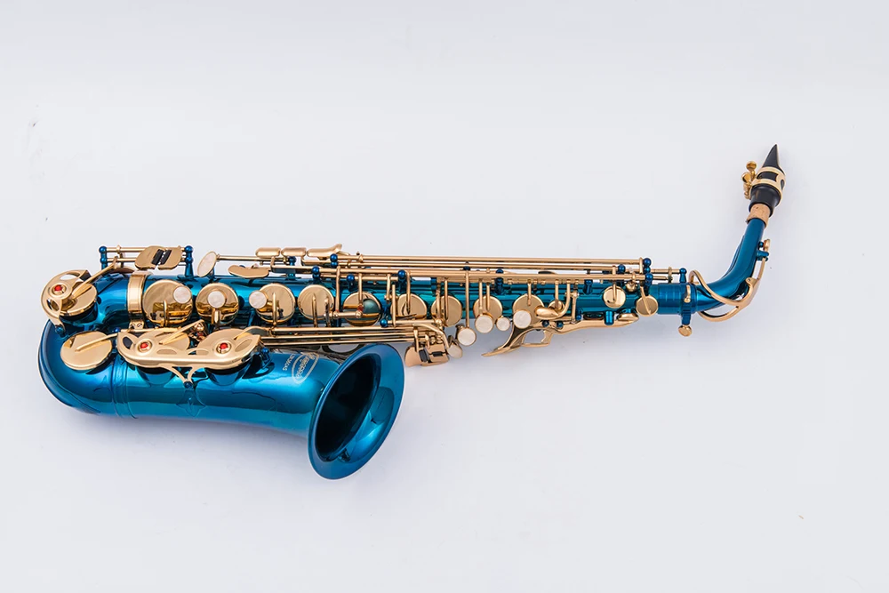 Франция новый Фиолетовый Саксофон Eb плоский альт саксофон латунь музыкальный