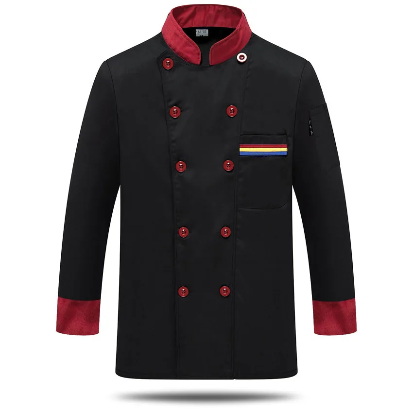 На заказ мужская униформа шеф повара рубашка Бесплатная печать логотипа высокое - Фото №1
